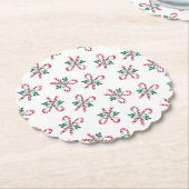 retro kerst snoepjes kartonnen onderzetters (Gekanteld)