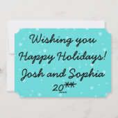 Retro Kerst Speelgoed Parade Fotokaart Feestdagenkaart (Achterkant)