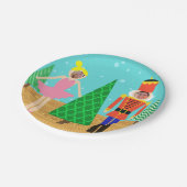 Retro Kerst Speelgoed Parade Fotopapier Bord (Gekanteld)