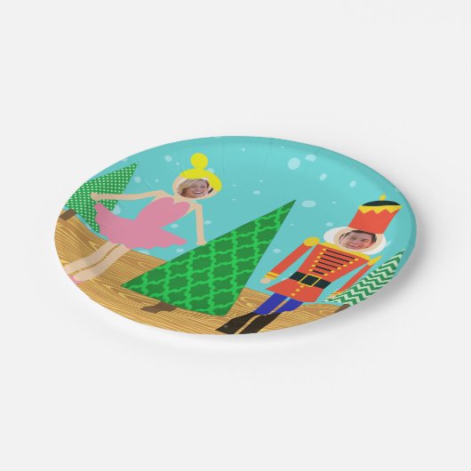 Retro Kerst Speelgoed Parade Fotopapier Bord (Gekanteld)