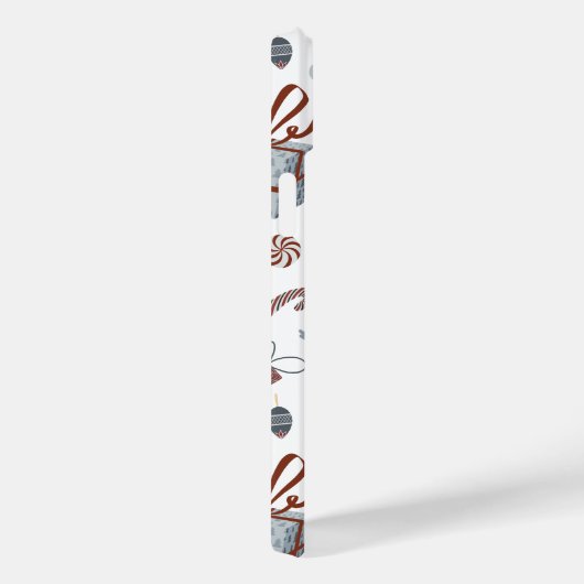 Retro Kerst Sweater Patroon Case-Mate iPhone Case (Achterkant / Rechts)