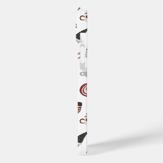 Retro Kerst Sweater Patroon Case-Mate iPhone Case (Achterkant / Links)