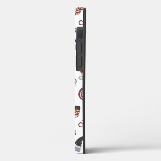 Retro Kerst Sweater Patroon Case-Mate iPhone Case (Achterkant / Links)