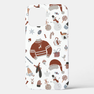 Retro Kerst Sweater Patroon Case-Mate iPhone Case