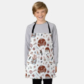 Retro Kerst Sweater Patroon Schort (Gedragen)