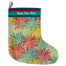 Retro Kerst Tinsel PomPoms (gepersonaliseerd)