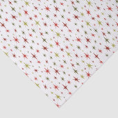 Retro Kerst Tissue Paper jaren 1950 Sterren Tissuepapier (Detail)
