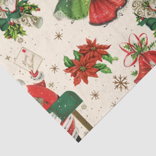 Retro Kerst Tissuepapier (Detail)