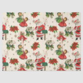 Retro Kerst Tissuepapier (Voorkant)