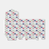 Retro Kerst Vintage Luxe Bedankdoosjes (Uitgevouwen)