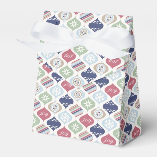 Retro Kerst Vintage Luxe Bedankdoosjes (Voorkant Zijde)