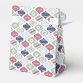 Retro Kerst Vintage Luxe Bedankdoosjes (Achterkant)