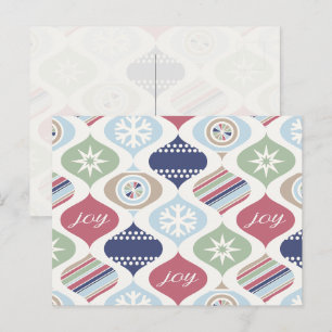 Retro Kerst Vintage Luxe Feestdagenkaart