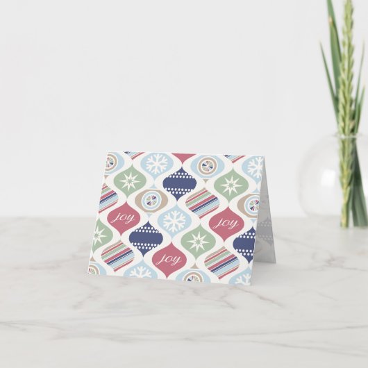 Retro Kerst Vintage Luxe Prettig Kerstfeest Bedankkaart (Voorkant)