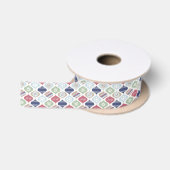 Retro Kerst Vintage Luxe Satijnen Lint (Spoel)