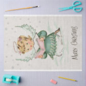 Retro KerstAngel-decoupage Tissuepapier (Craft)