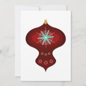 Retro Kerstbal | Feestelijke huiselijke warming-p Kaart (Achterkant)