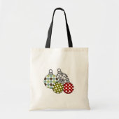 Retro kerstballen T-shirts en cadeaus Tote Bag (Voorkant)