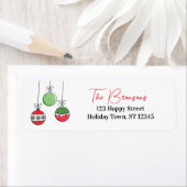 Retro KerstBaubles Etiket (Insitu)