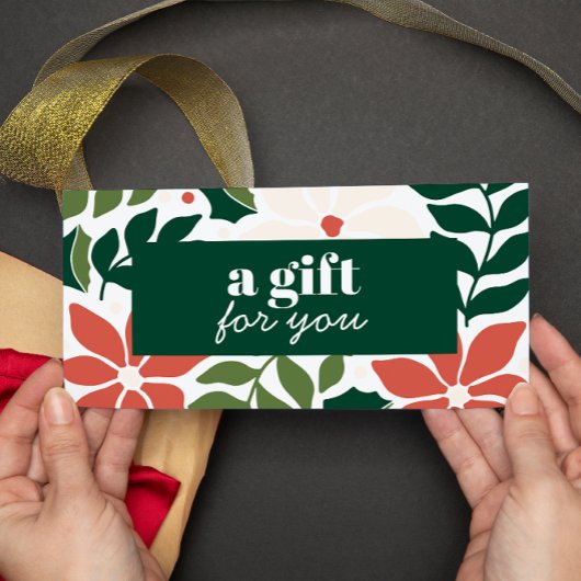 RETRO KERSTBLOEMEN GROEN ROOD IVOOR SPECIAL