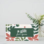 RETRO KERSTBLOEMEN GROEN ROOD IVOOR SPECIAL (Staand voorkant)