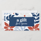 RETRO KERSTBLOEMEN ROOD BLAUW ZILVER SPECIAL (Voorkant)