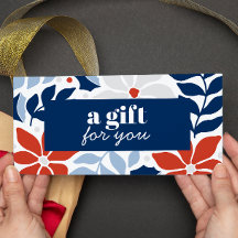 RETRO KERSTBLOEMEN ROOD BLAUW ZILVER SPECIAL