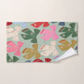Retro Kerstbogen Coquette Bad Handdoek (Handdoek)
