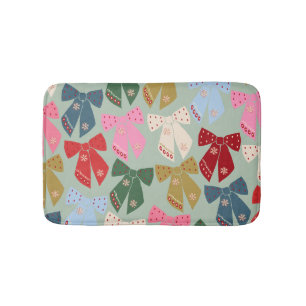 Retro Kerstbogen Coquette Badmat