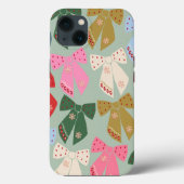 Retro Kerstbogen Coquette Case-Mate iPhone Case (Achterkant)