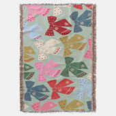 Retro Kerstbogen Coquette Deken (Voorkant Verticaal)