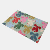 Retro Kerstbogen Coquette Deurmat (Schuin)