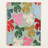 Retro Kerstbogen Coquette Planner (Voorkant)