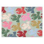 Retro Kerstbogen Coquette Tafelkleed (Voorkant (Horizontaal))