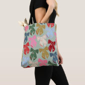 Retro Kerstbogen Coquette Tote Bag (Dichtbij)