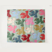 Retro Kerstbogen Coquette Wandkleed (Voorkant (horizontaal))