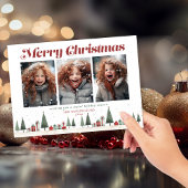  Retro Kerstbomen Cadeaus Vakantie Foto Feestdagenkaart