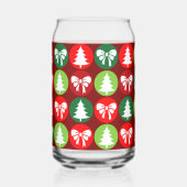  Retro Kerstbomen en Bogen Blikvorm Glas (Rechts)