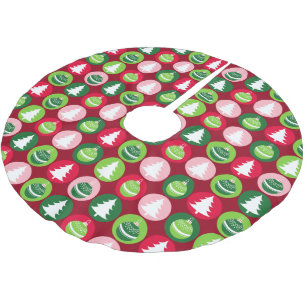 retro kerstbomen en Ornamenten Kerstboom Rok