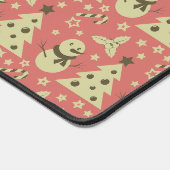 Retro Kerstbomen holly bessen ster snoep Bureaumat (Hoek)