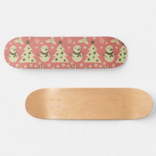 Retro Kerstbomen holly bessen ster snoep Persoonlijk Skateboard