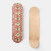 Retro Kerstbomen holly bessen ster snoep Persoonlijk Skateboard (Voorkant)