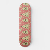 Retro Kerstbomen holly bessen ster snoep Persoonlijk Skateboard (Voorkant)