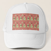 Retro Kerstbomen holly bessen ster snoep