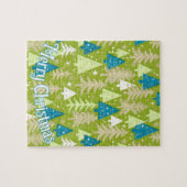 Retro Kerstbomen Legpuzzel (Horizontaal)
