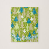 Retro Kerstbomen Legpuzzel (Verticaal)