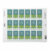Retro Kerstbomen Vakantie Adreslabel Etiket (Full Sheet)