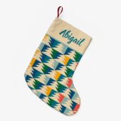 Retro kerstboom - Aangepast Kleine Kerstsok (Voorkant (Hangend))