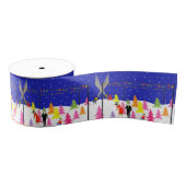 Retro-kerstboom Boerderij Cadeau-lint Grosgrain Lint (Spoel)