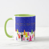 Retro kerstboom Boerderij Mok (Links)